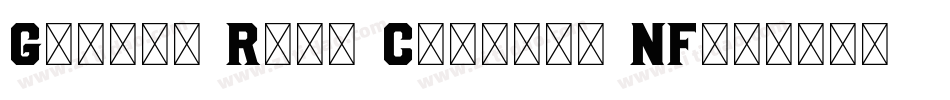 Gotham Rail Company NF字体转换